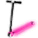 Neon Pink Scooter